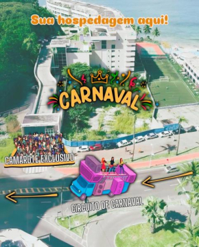 Apt frente mar com piscina - circuito Carnaval de Salvador